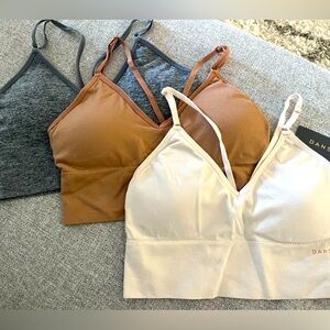 Danskin 3-pack wire free bras